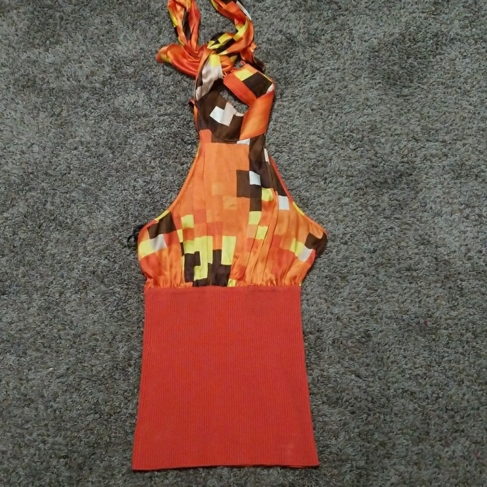 Bebe halter summer top XS